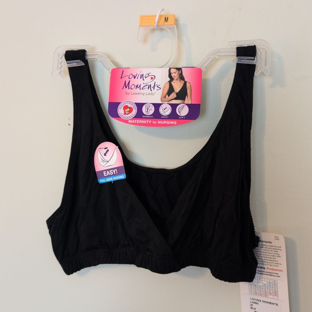 Loving Moments - Maternity to Nursing Bra - Size Medium - Breastfeeding Friendly